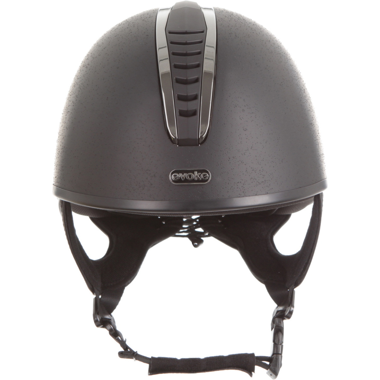 Evoke Unisex Orion Jockey Skull Riding Hat & Liner 200422004 - / / Gunmetal Black Black